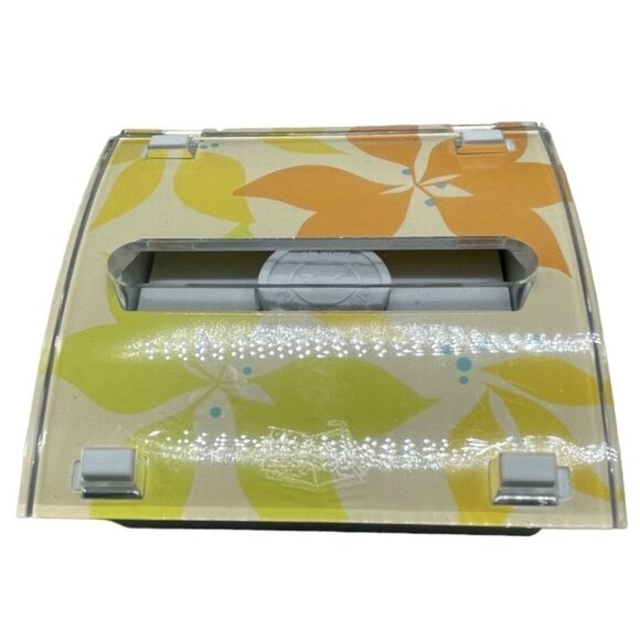 sticky note pad holder pop up dispenser reversable design floral green READ - Picture 1 of 7